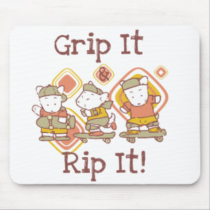 Grip It and Rip It Skateboarding Mouse Pad