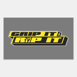 Grip It and Rip It Sticker