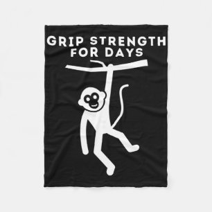 Grip Strength Climber, Cute Rock Climbing, Boulder Fleece Blanket