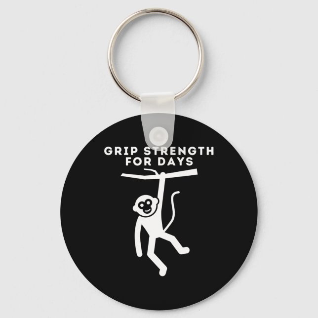Grip Strength Climber, Cute Rock Climbing, Boulder Keychain (Front)