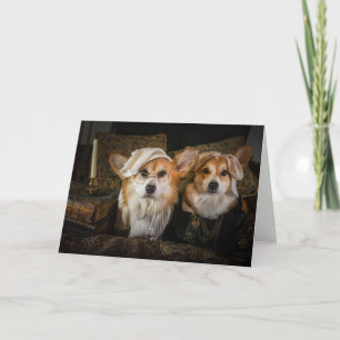 Grippe-sou de corgi et carte de Noël de Jacob