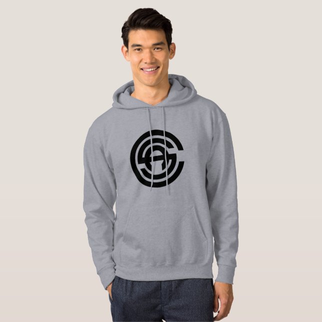 Gris 2 de sweat - shirt à capuche de CSA (Devant entier)