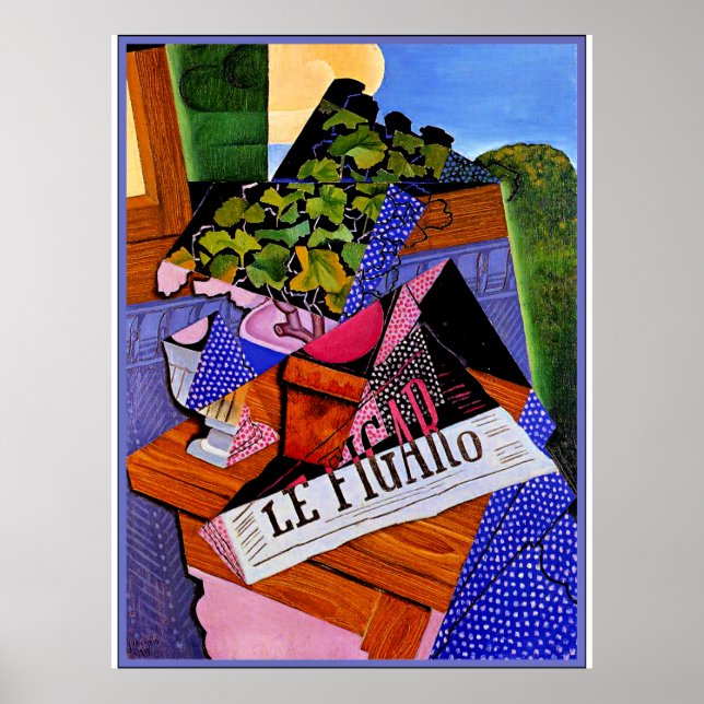 Gris - A Pot of Geraniums Poster (Front)