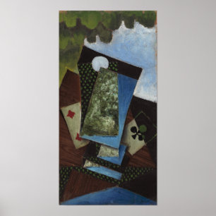 Gris - Ace Of Clubs And Four Of Diamonds Poster