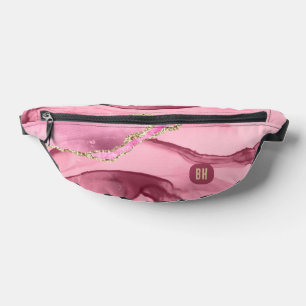 Gris agate à paillettes rose or aquarelle élégant