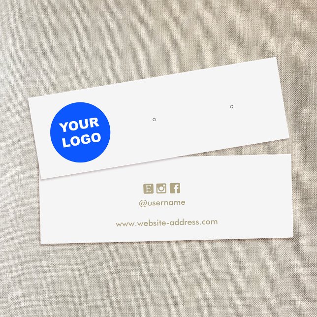 Gris Ajouter Votre Logo Costume Écouteur Carte d'a (Créateur téléchargé)