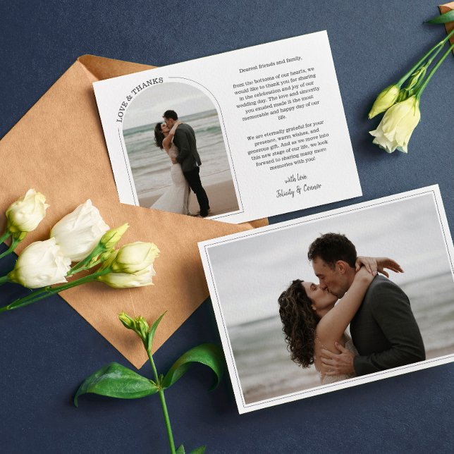 Gris Arc Mariage Photo Love & Merci (Créateur téléchargé)
