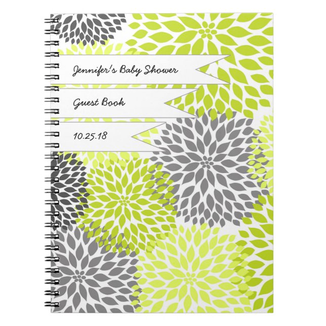 Gris chartreuse de livre d'invité de Fête de la (Devant)