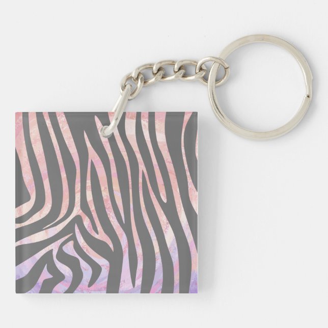 Gris clair et rose Zebra (Dos)