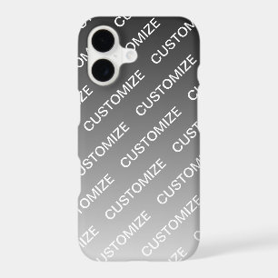 Gris (couleur changeable) Ombre & Motif de texte