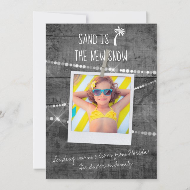 Gris Couleur Pop Sand est le nouveau Carte photo d (Devant)