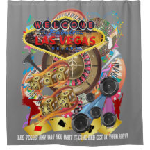 Gris de collection de rideau en douche de Las