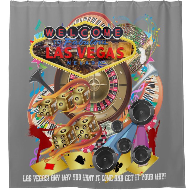 Gris de collection de rideau en douche de Las (Devant)