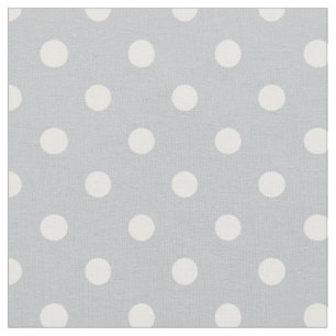 Gris et blanc pointille le tissu de