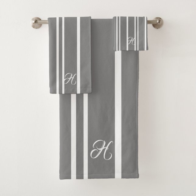 Gris et Gris Gris Motif Monogramme (En situation)