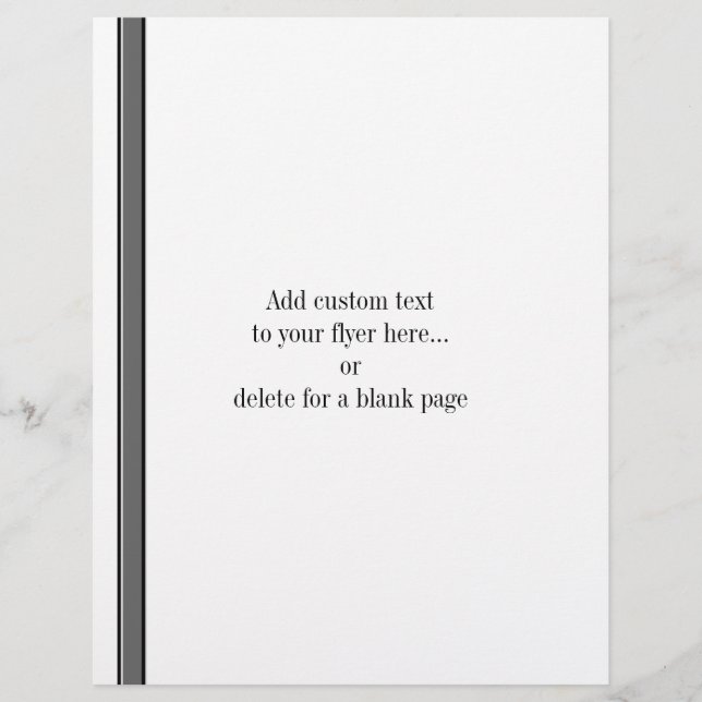 Gris et rayures noires sur le Modèle du prospectus (Devant)