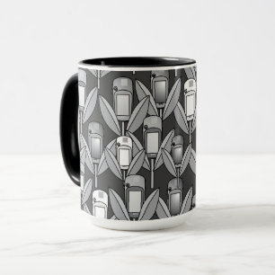 Gris Fleurs GPS Mug