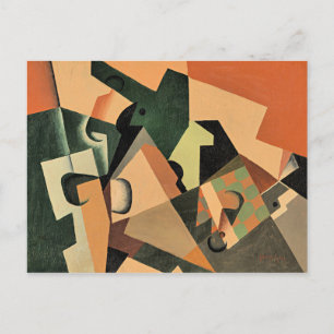 Gris - Glass and Chequerboard Postcard