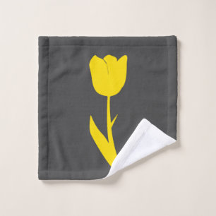 Gris Golden Yellow Tulip gris foncé Grosse floral