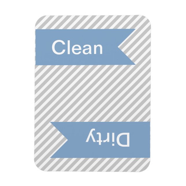 Gris Gris Propre - Magnets de lave-vaisselle sale (Vertical)