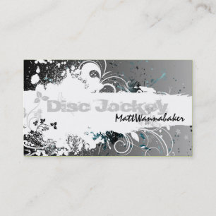 Gris grunge d'éclaboussure de carte de visite de