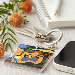 Gris - Guitar and Bottle Keychain