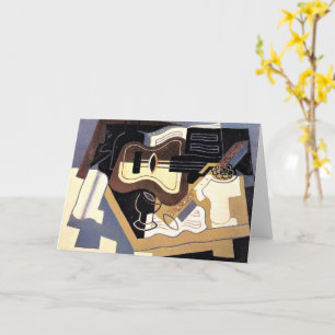 Gris - Guitar and Clarinet, fine art, Card