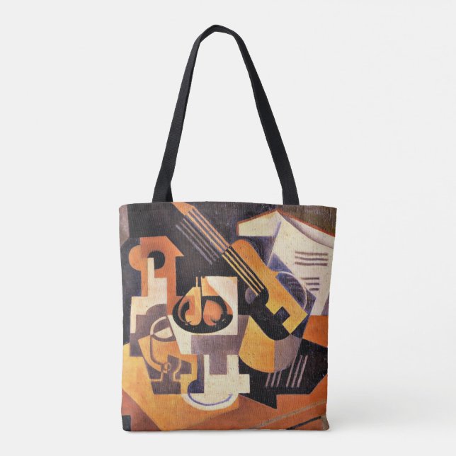Gris - Guitar and Fruit Dish on a Table Tote Bag (Back)