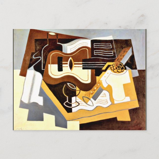 Gris - Guitar with Clarinet Postcard (Front)