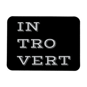 Gris Introvert Flexi Magnet