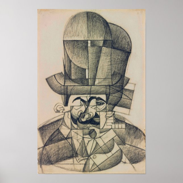 Gris - Man With Opera Hat 1912 Poster (Front)