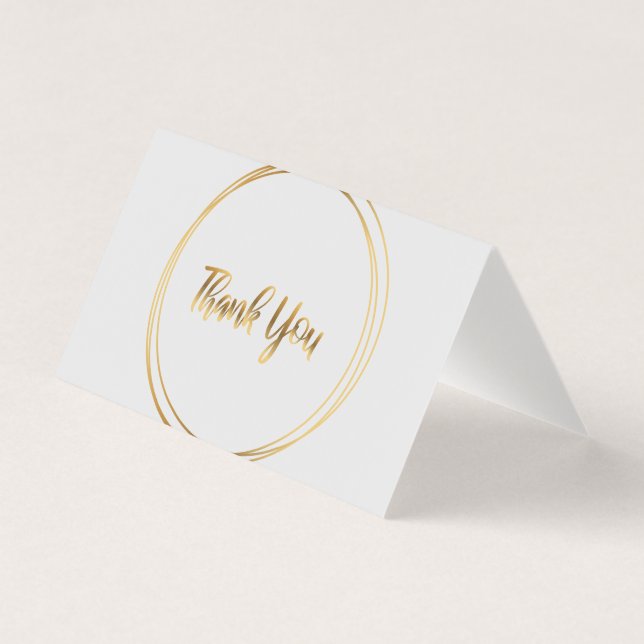Gris merci Cartes avec cercles d'or (Front)