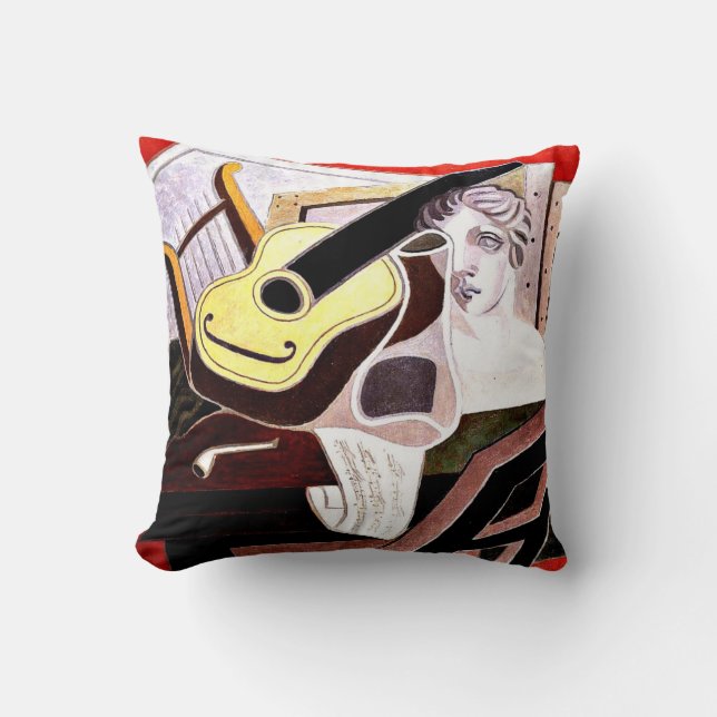 Gris - Musician's Table, Throw Pillow (Front)