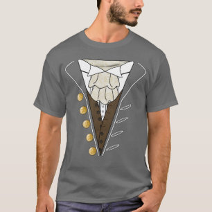 Gris original de T-shirt de foulard de smoking
