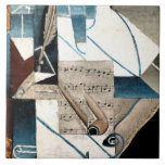 Gris - Pen and Pipe Tile<br><div class="desc">Juan Gris painting,  Pen and Pipe,  popular artwork.</div>