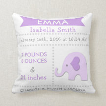 Gris pourpre de coussin de crèche d'éléphant de
