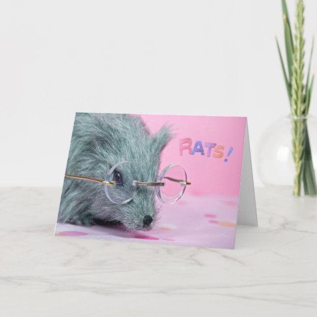 Gris Rat pour la carte Get Well Bientôt (Devant)