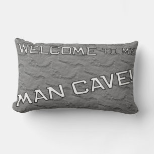 Gris Rock Mancave Den Oreiller Décoratif