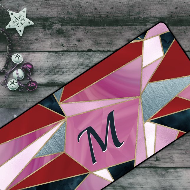 gris rouge chic abstrait (Créateur téléchargé)