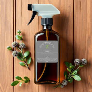 Gris Sage Smudge Spray Étiquettes de bouteilles