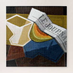 Gris - Slice of Melon, Cubist painting Jigsaw Puzzle