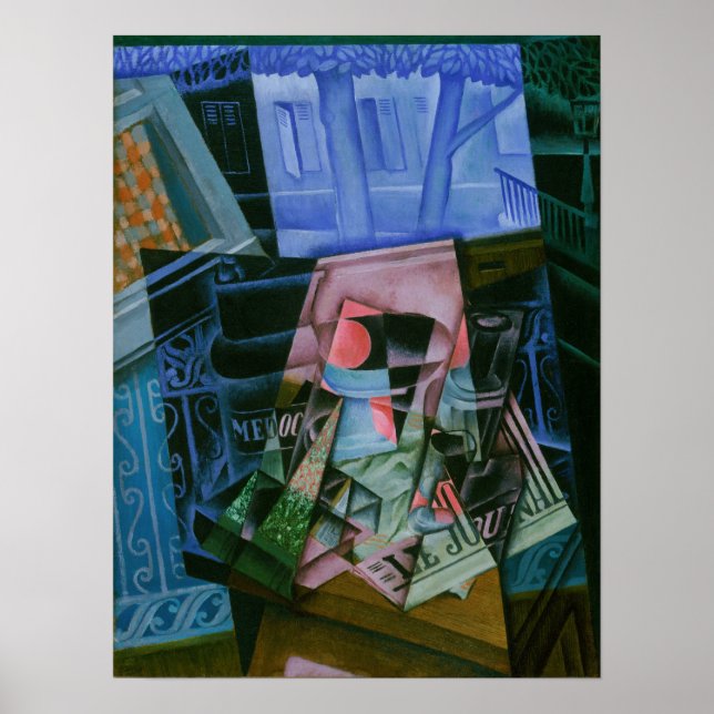 Gris - Still Life Before An Open Window Poster (Front)