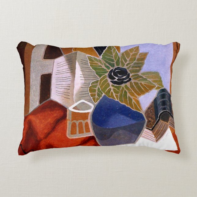Gris - The Flower on the Table Decorative Pillow (Front)
