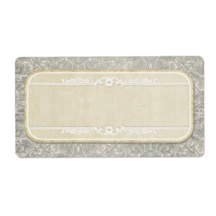 Gris Vintage français Régence Dentelle Mariages