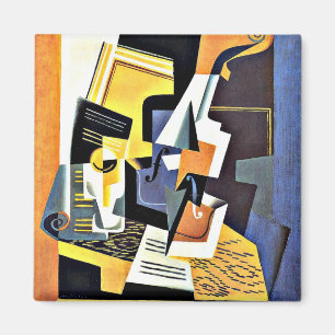 Gris - Violin and Glass Magnet
