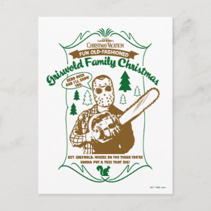 Griswold Family Christmas Chainsaw Graphic Postcard