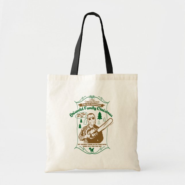 Griswold Family Christmas Chainsaw Graphic Tote Bag (Front)