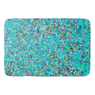 Grit Glitter Fashion Multicolor Painting #10 Bath Mat