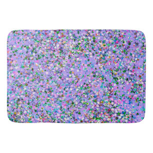 Grit Glitter Fashion Multicolor Painting #9 Bath Mat