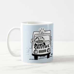 Gritting Lorry has a Driver Gritting His Teeth Coffee Mug